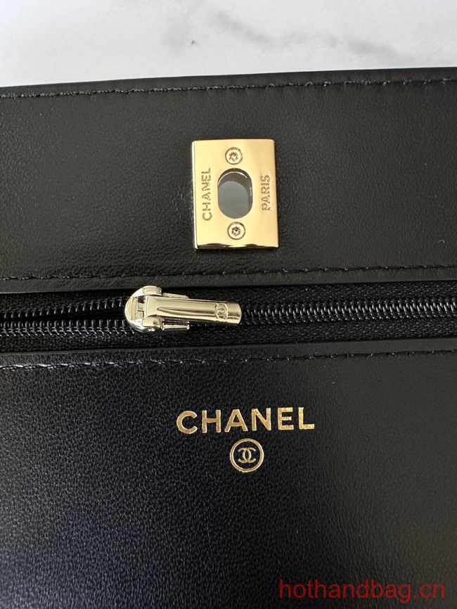 Chanel WALLET ON CHAIN AP3413 black