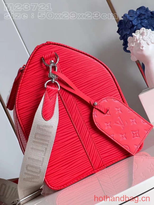 Louis Vuitton Keepall Bandouliere 50 M23721 Vermillion Red