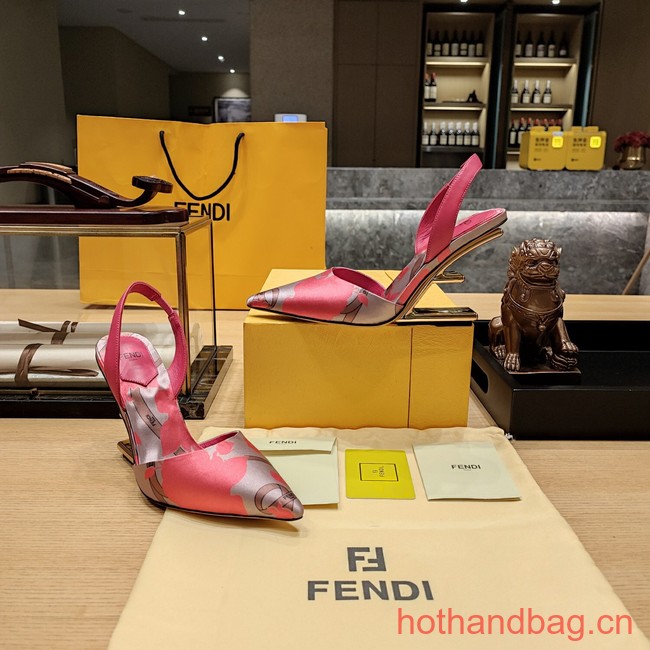 Fendi high-heeled 9CM slingbacks 93764-1