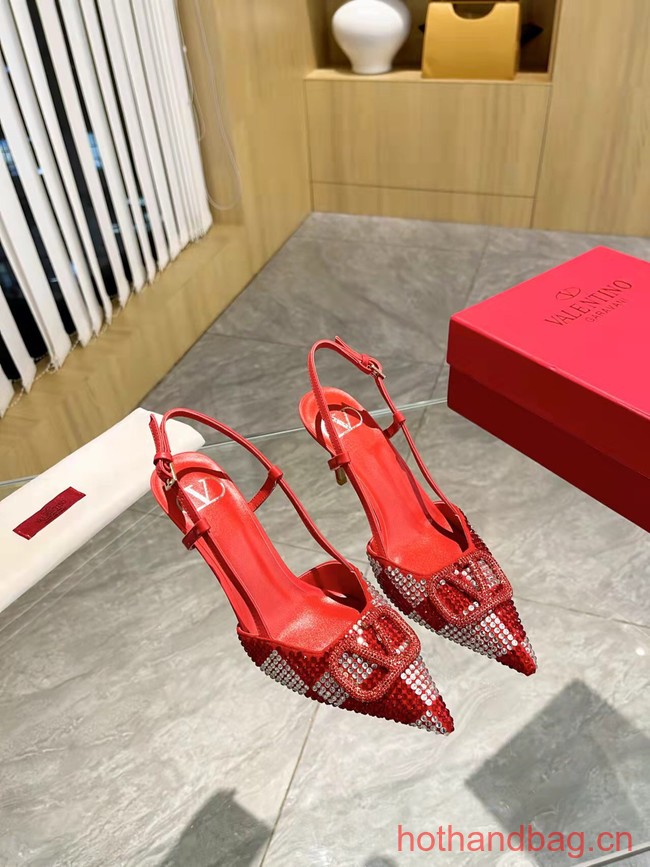 Valentino VLOGO SIGNATURE Imitation Crystal High Heels 8CM 93760-1