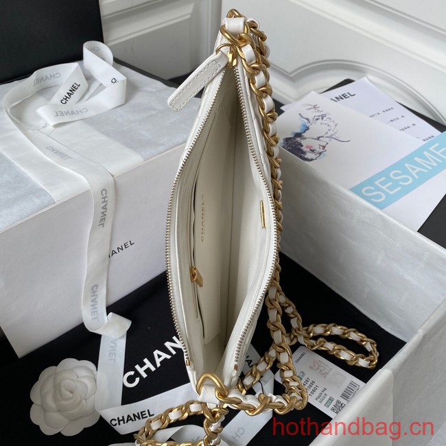 Chanel LARGE HOBO BAG AS4287 white