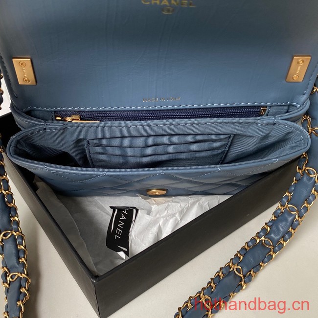 Chanel SMALL FLAP BAG AS3572 blue