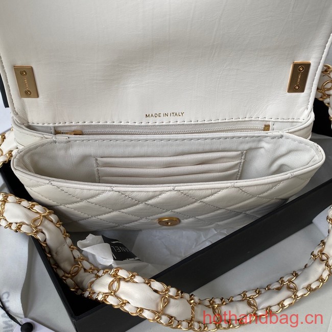 Chanel SMALL FLAP BAG AS3572 white