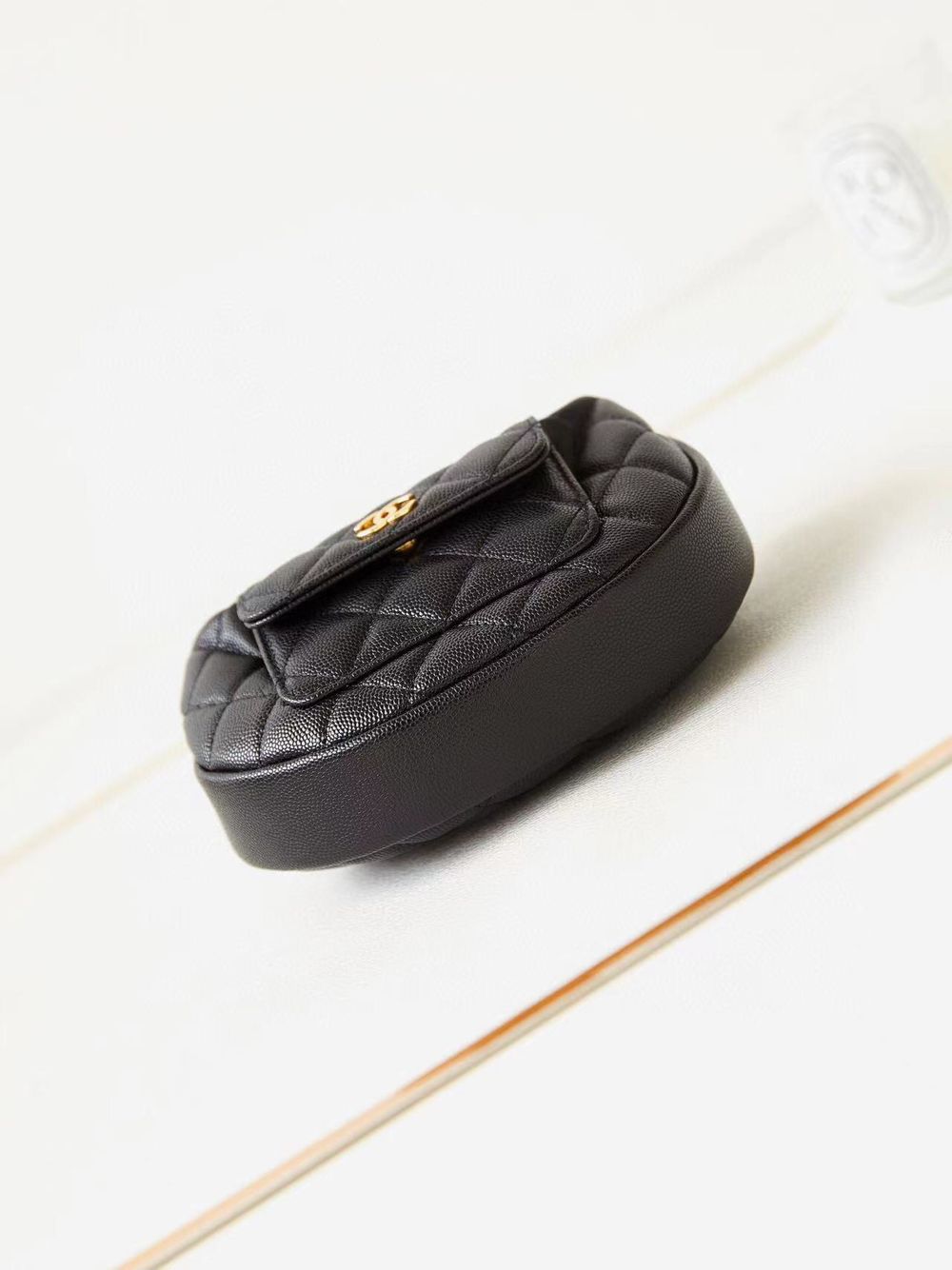 Chanel Caviar Quilted Polly Pocket AP3467 Black