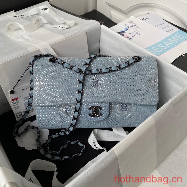 Chanel SMALL FLAP BAG A01112 LIGHT BLUE