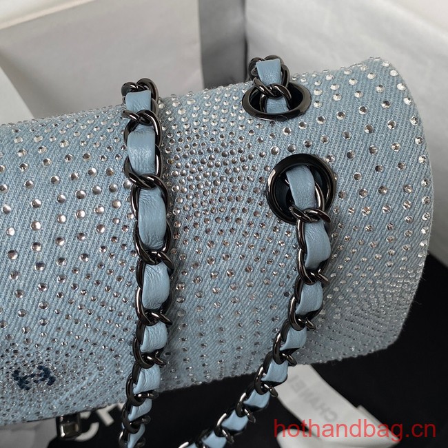 Chanel SMALL FLAP BAG A01112 LIGHT BLUE
