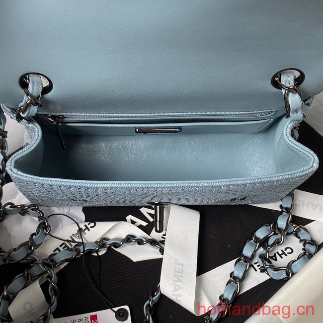 Chanel SMALL FLAP BAG A01116 LIGHT BLUE
