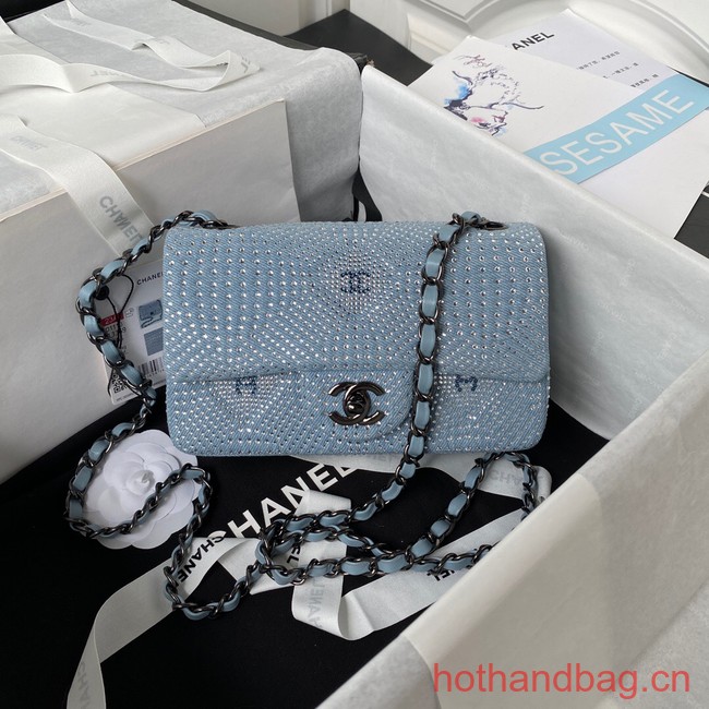 Chanel SMALL FLAP BAG A01116 LIGHT BLUE