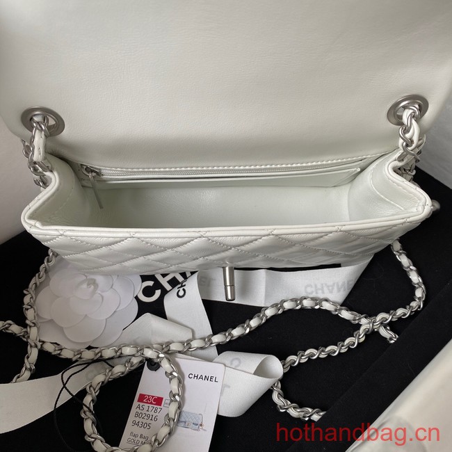 Chanel SMALL FLAP BAG AS1787 white