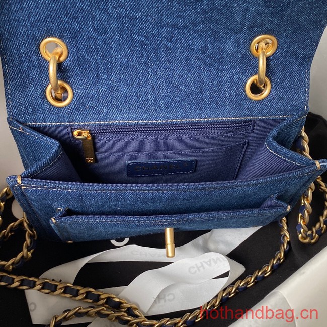 Chanel SMALL FLAP BAG Denim AS4051 Blue