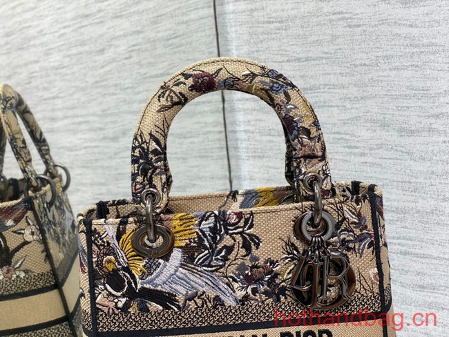 Dior MEDIUM LADY D-LITE BAG Embroidery M0565OE-6
