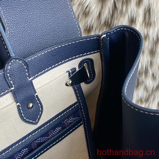 Goyard Calfskin Leather Tote Bag 20300 blue