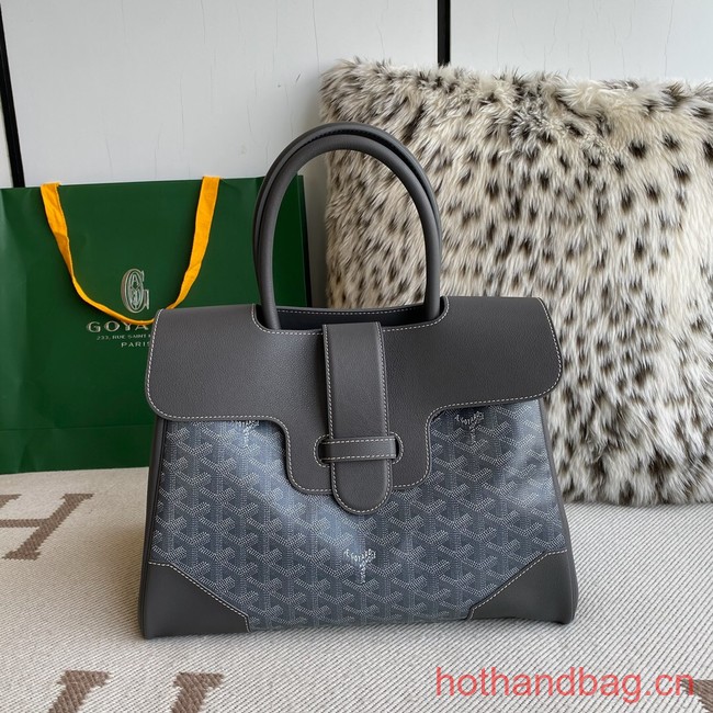 Goyard Calfskin Leather Tote Bag 20300 gray