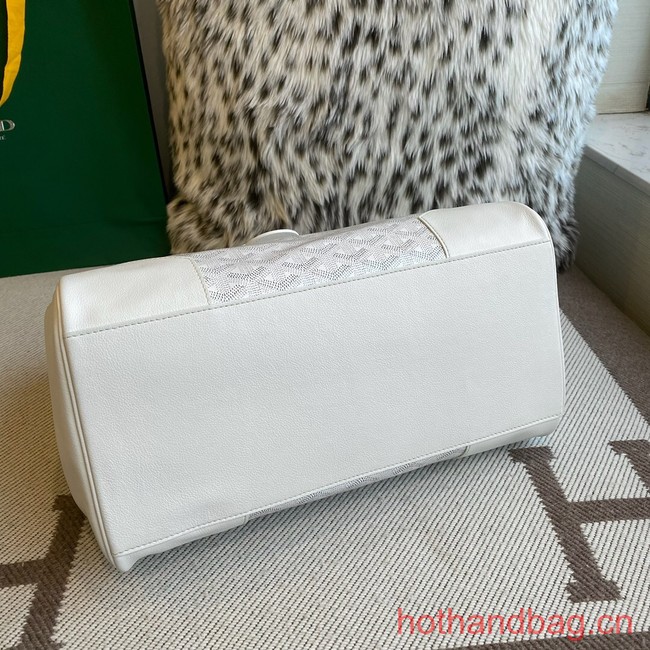 Goyard Calfskin Leather Tote Bag 20300 white