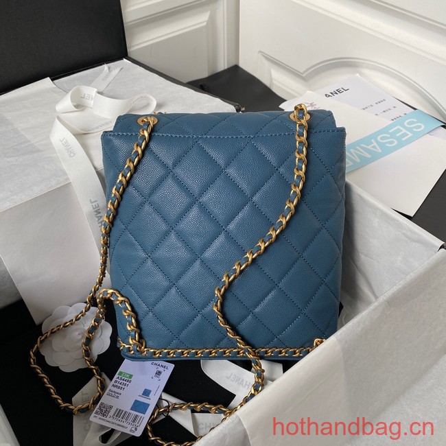 Chanel SMALL BACKPACK AS4490 blue