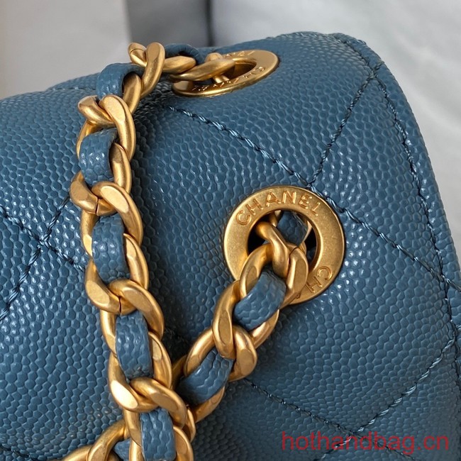 Chanel SMALL FLAP BAG AS4489 blue