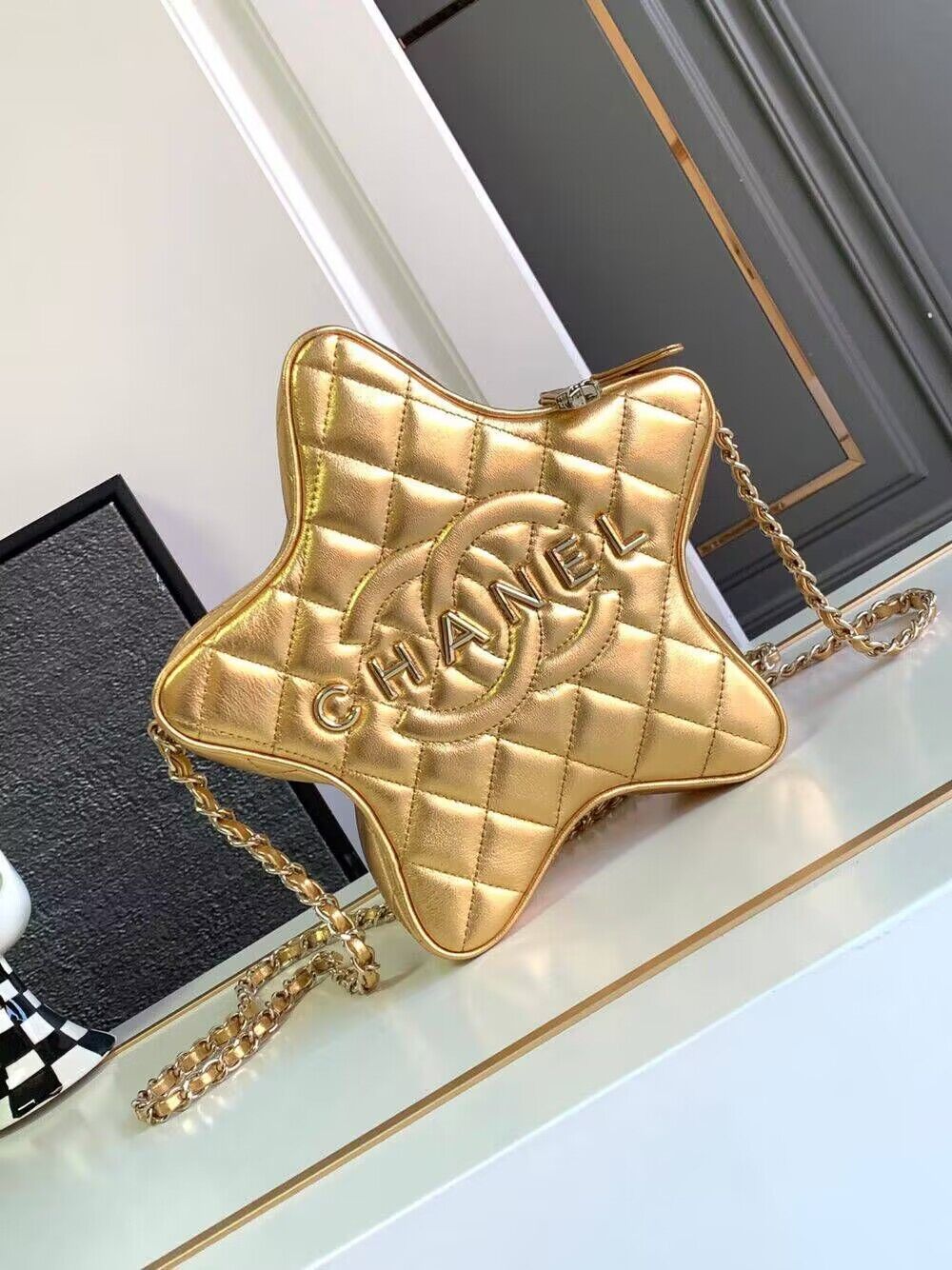 Chanel 24C Original Leather Star Bag AS4579 Gold