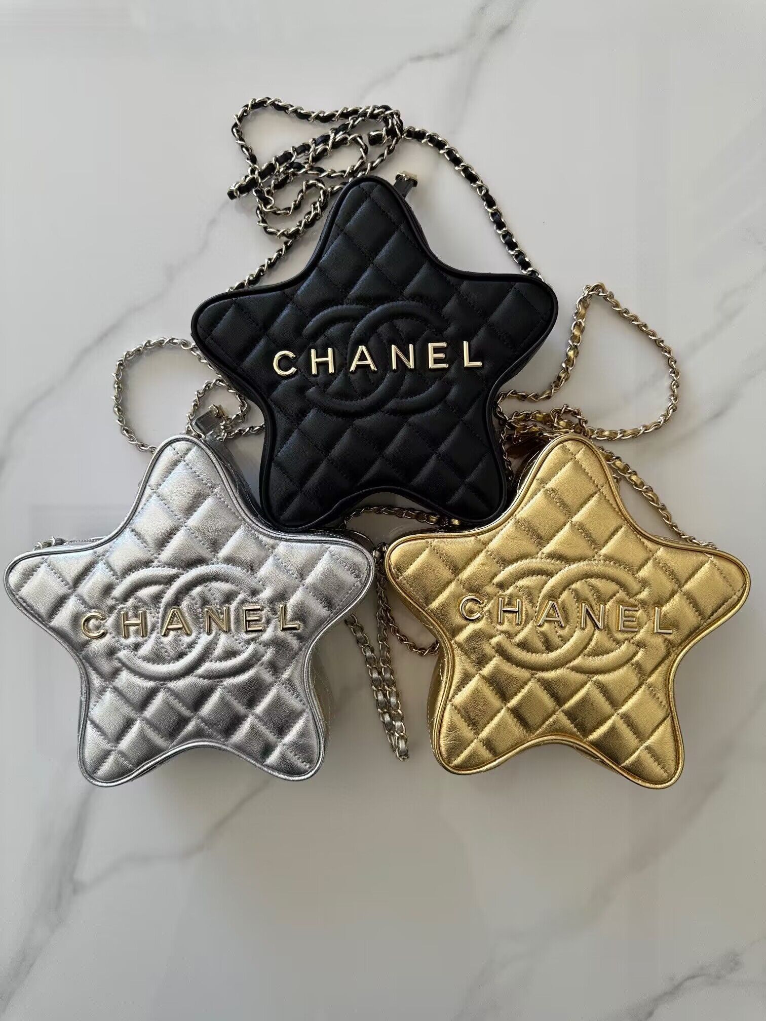 Chanel 24C Original Leather Star Bag AS4579 Gold