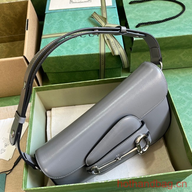 GUCCI HORSEBIT 1955 SMALL SHOULDER BAG 764155 gray