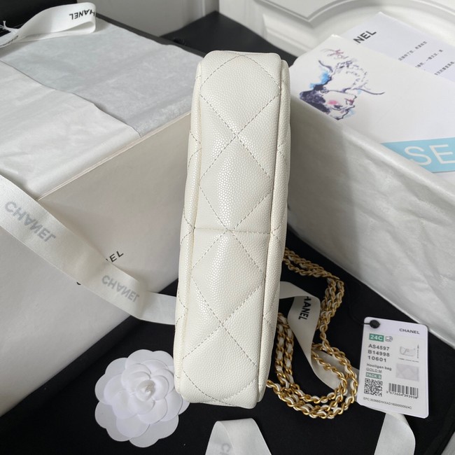 Chanel SMALL HOBO BAG AS4597 white