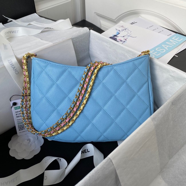 Chanel SMALL HOBO BAG AS4612 BLUE