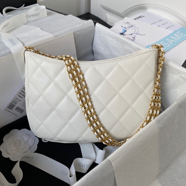 Chanel SMALL HOBO BAG AS4612 WHITE