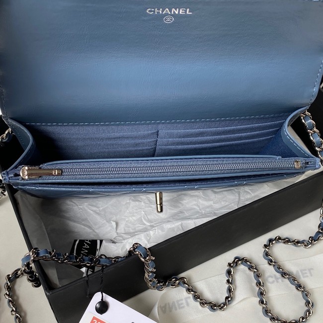Chanel WALLET ON CHAIN AP3645 BLUE
