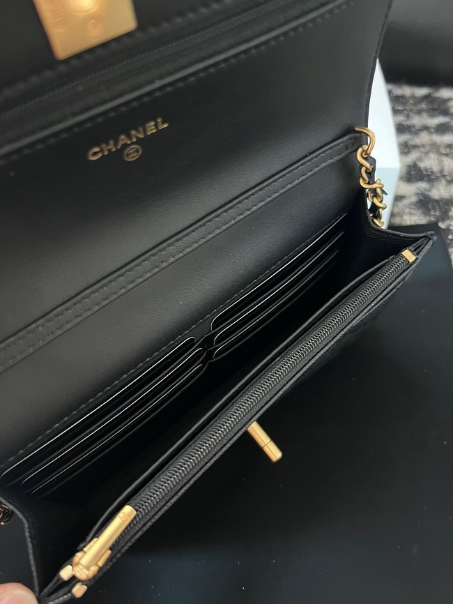Chanel WALLET ON CHAIN AP3580 Black