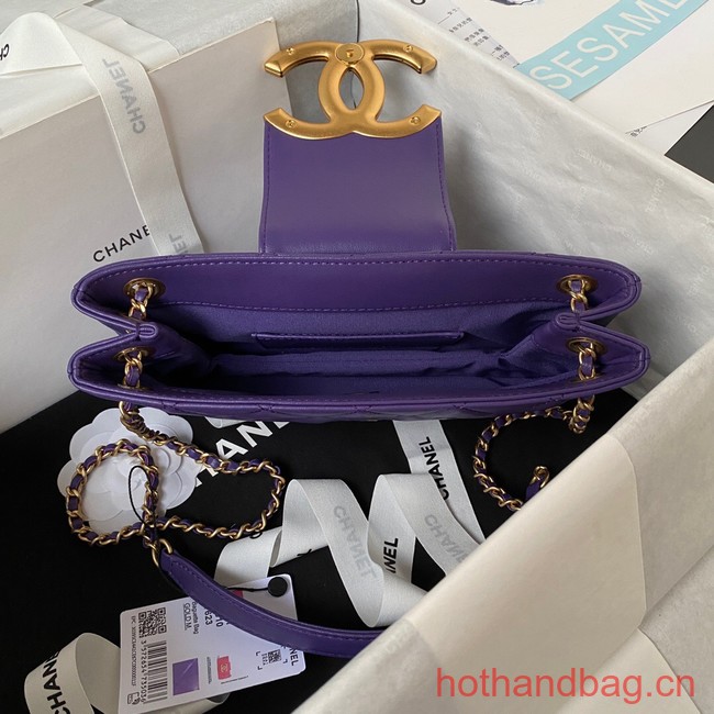 Chanel BAGUETTE BAG AS4611 Purple