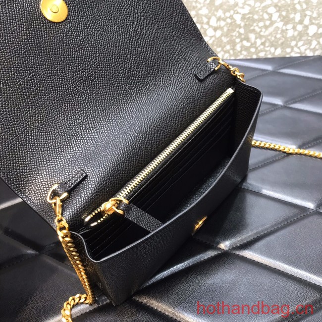 VALENTINO grain calfskin leather bag 0688 black