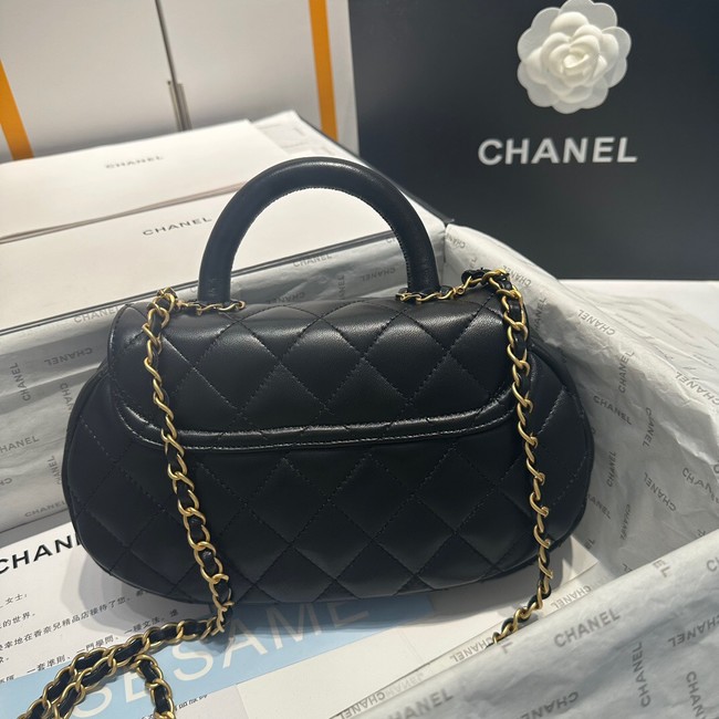 Chanel flap bag with top handle AS4569 Black