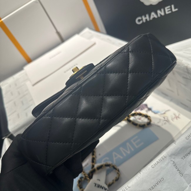 Chanel flap bag with top handle AS4569 Black