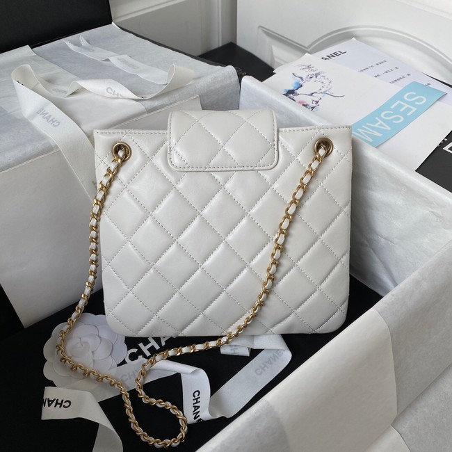 Chanel SMALL MESSENGER BAG AS4596 WHITE