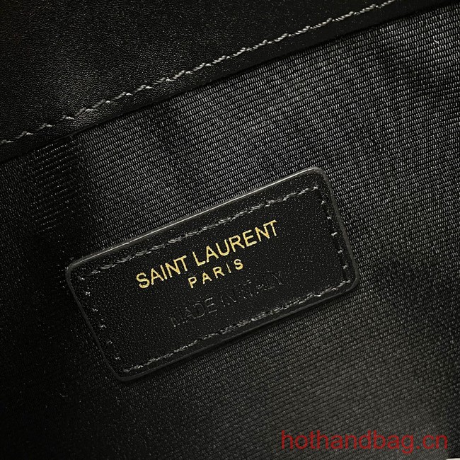 SAINT LAURENT UPTOWN POUCH IN SMOOTH LEATHER 565739 BLACK