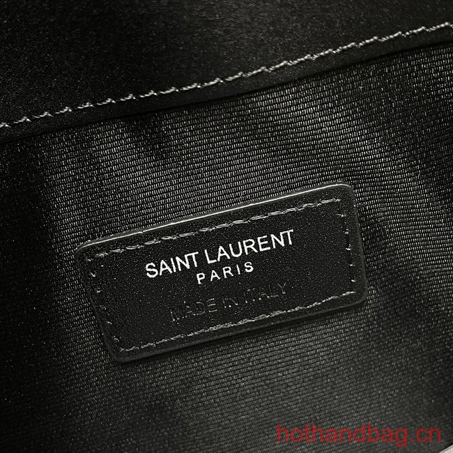 SAINT LAURENT UPTOWN POUCH IN SMOOTH LEATHER A565739 BLACK