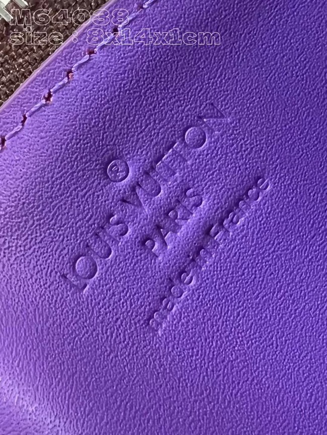 Louis Vuitton Coin Card Holder M82908 Purple