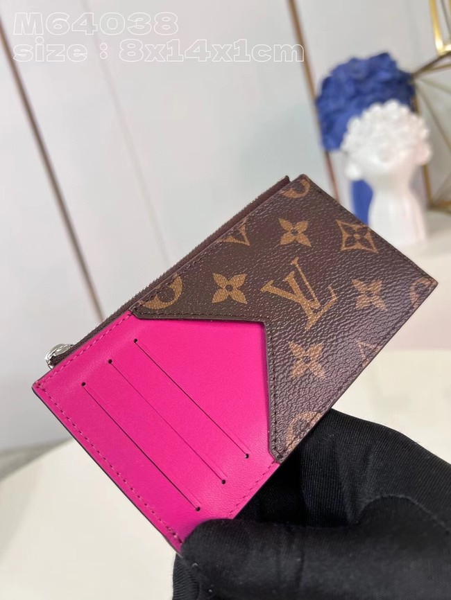 Louis Vuitton Coin Card Holder M82908 Rose Bougainvillier Pink