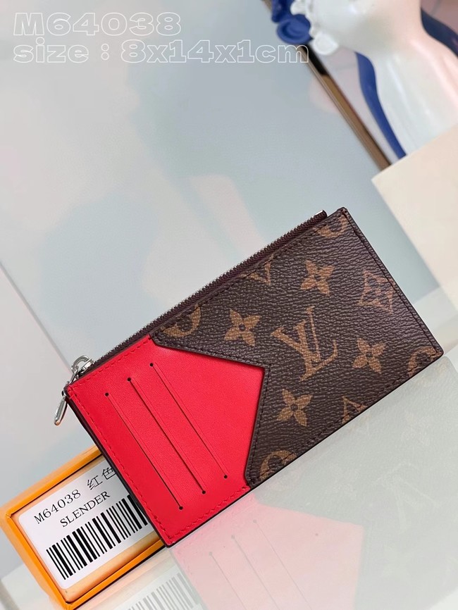 Louis Vuitton Coin Card Holder M82908 red