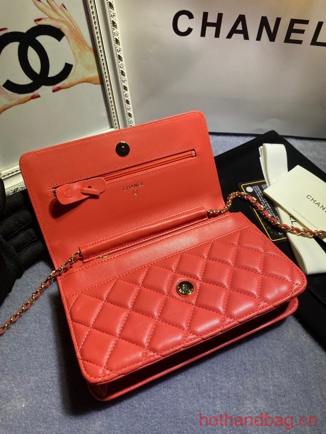 Chanel WALLET ON CHAIN AP1794 red