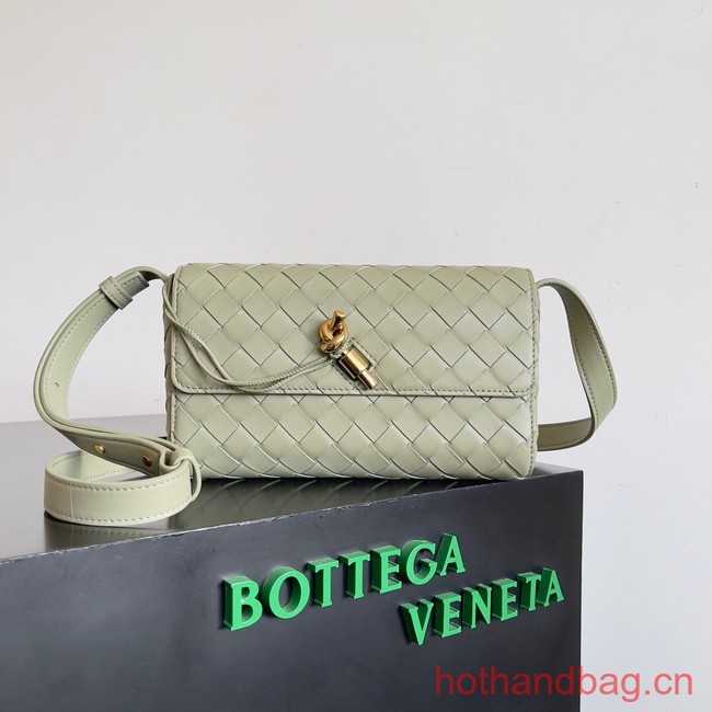 Bottega Veneta Mini Andiamo Cross-Body Bag 755545 light green