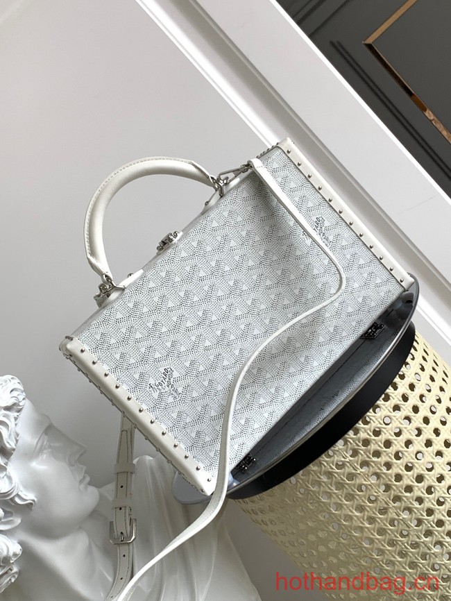 Goyard Calfskin Leather Tote Bag 20301 white