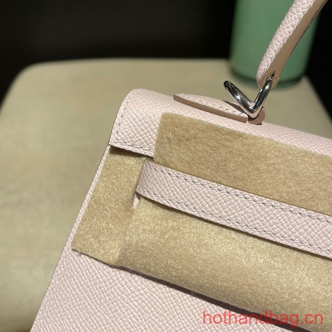 Hermes original Kelly Epsom Leather KL25 light pink