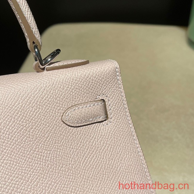 Hermes original Kelly Epsom Leather KL25 light pink