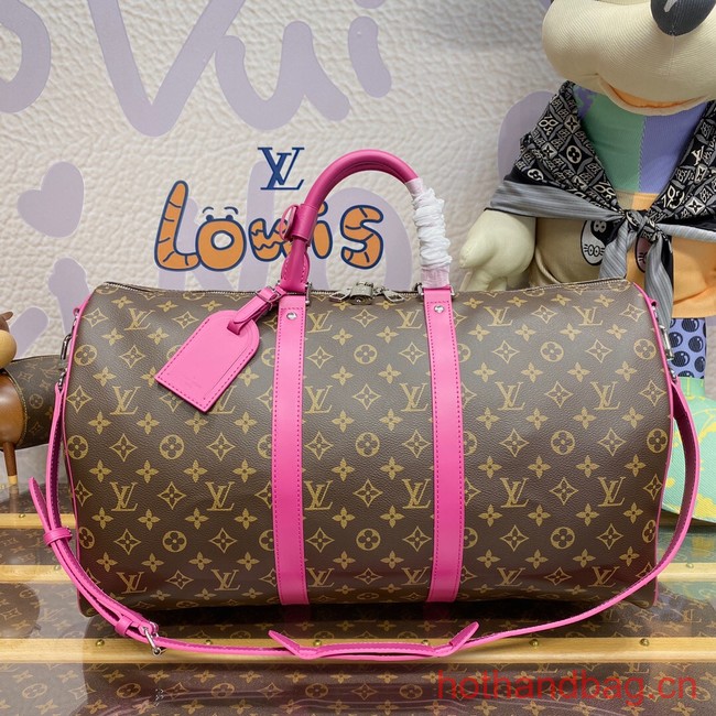 Louis Vuitton Keepall Bandouliere 50 M46769 Pink