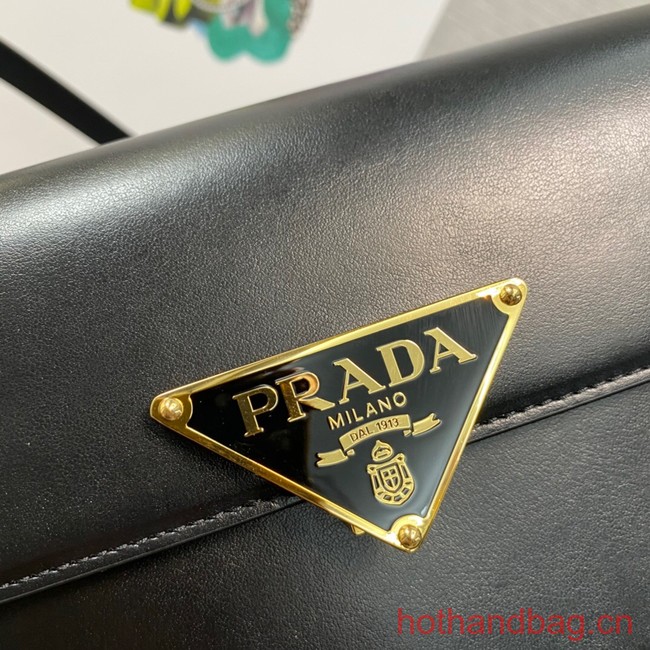 Prada Leather shoulder bag 1BD339 black