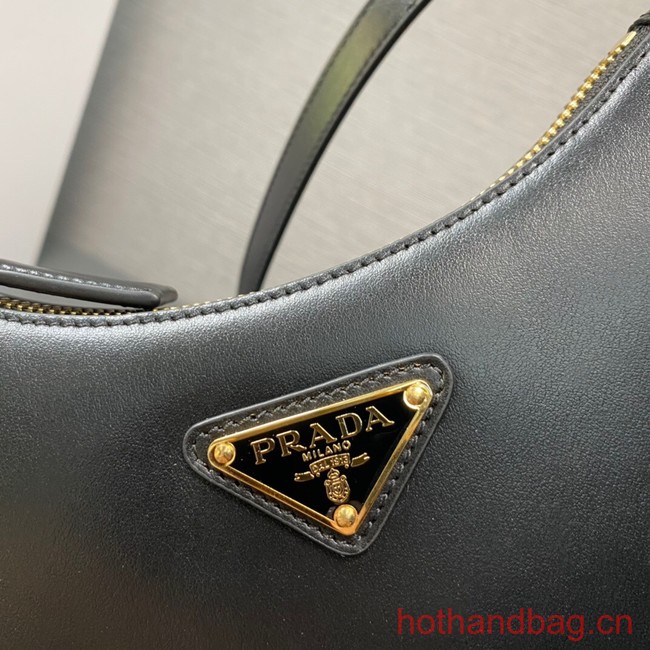 Prada leather shoulder bag 1BC199 black