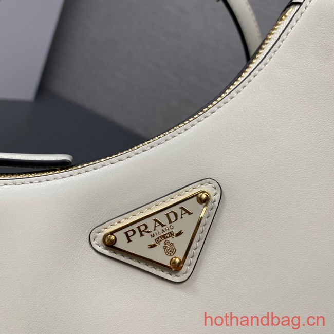Prada leather shoulder bag 1BC199 white