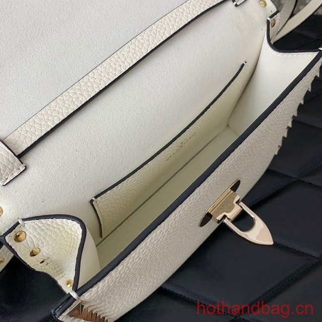 VALENTINO GARAVANI Loco Calf leather bag 0322 White