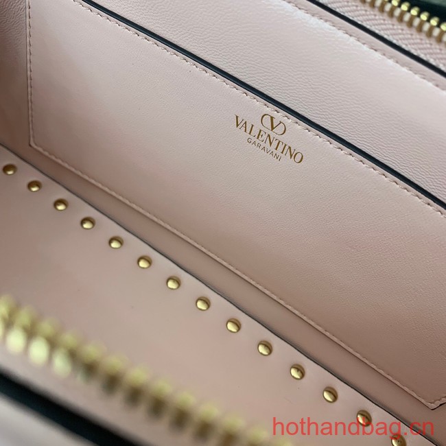 VALENTINO Rockstud calfskin bag KSE0NO light pink