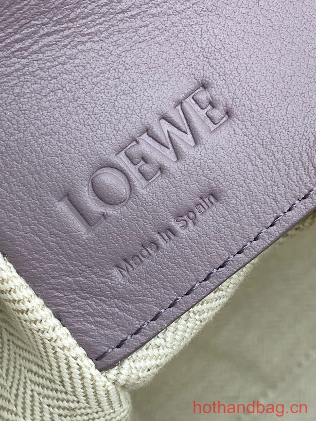 Loewe Classic Satin cow leather Hammock bag 96553 Light purple